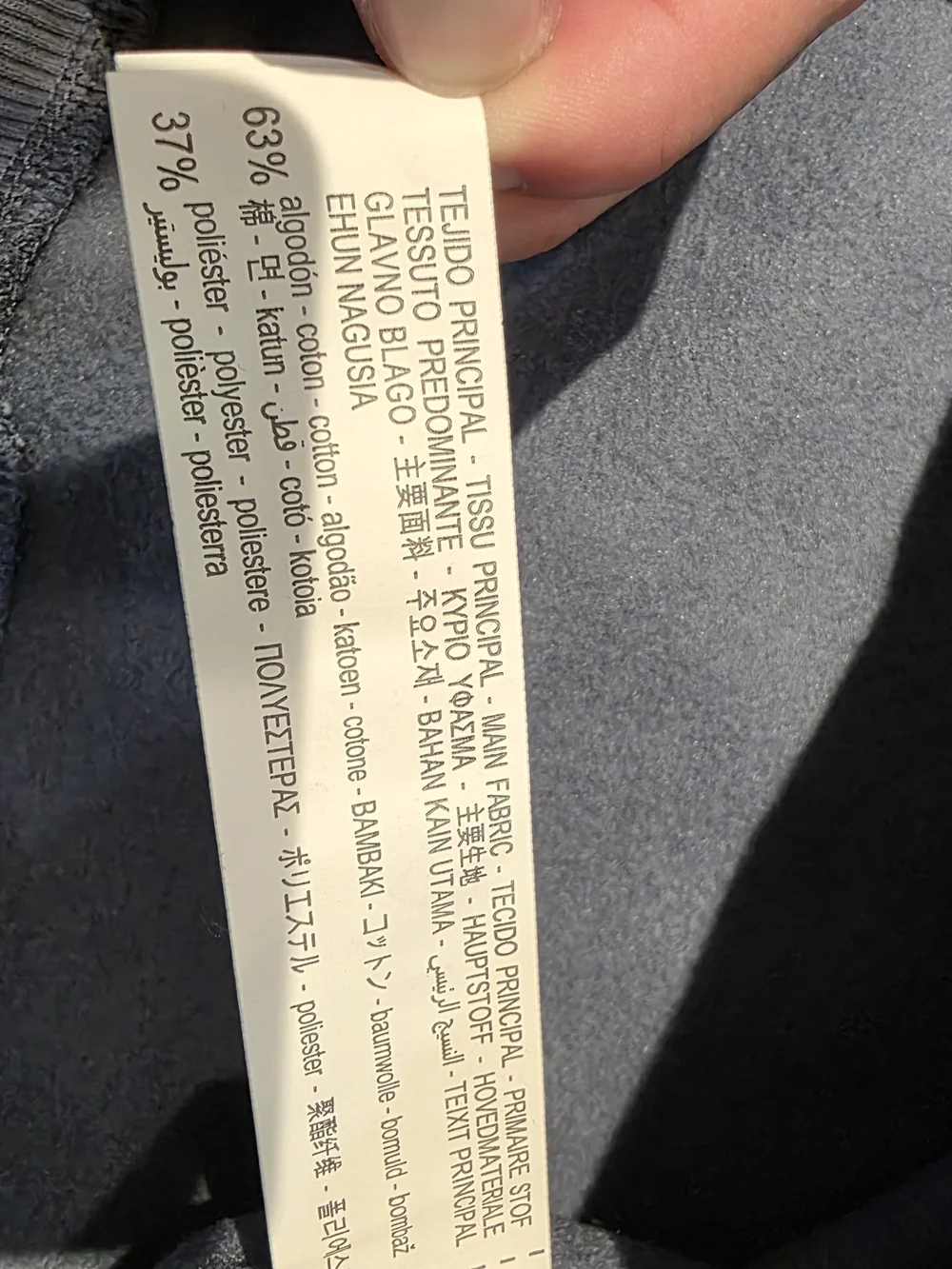 Zara Dusty Blue Crewneck Sweatshirt with White Script